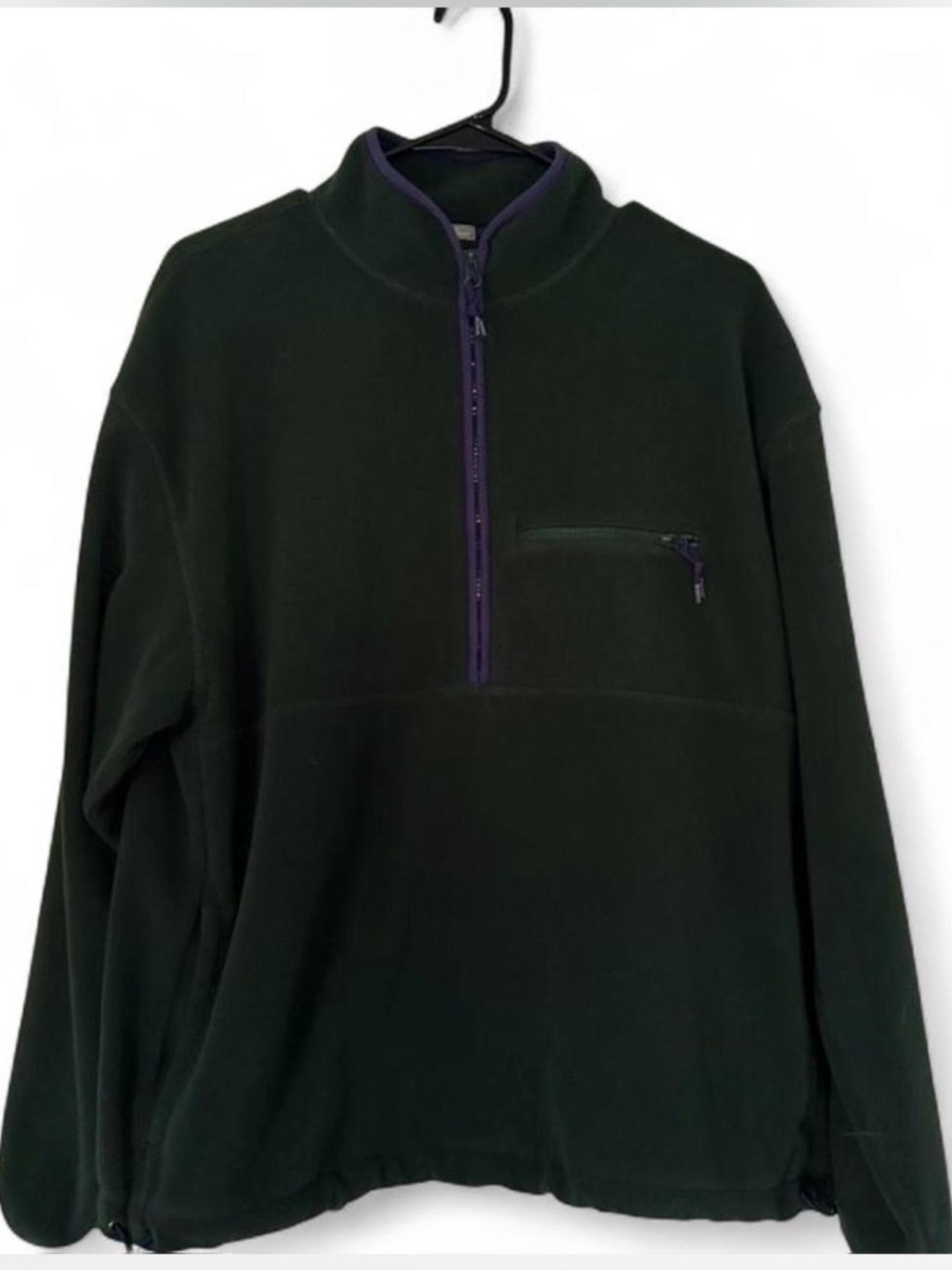 GAP Women’s Forest Green Quarter-Zip Fleece Pullover